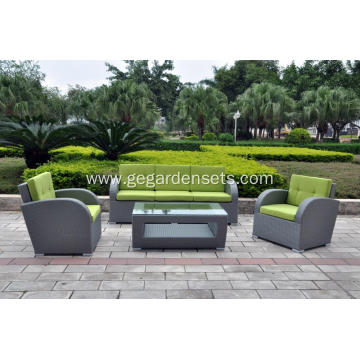 4pcs rattan furniture garden outdoor leisure sofa